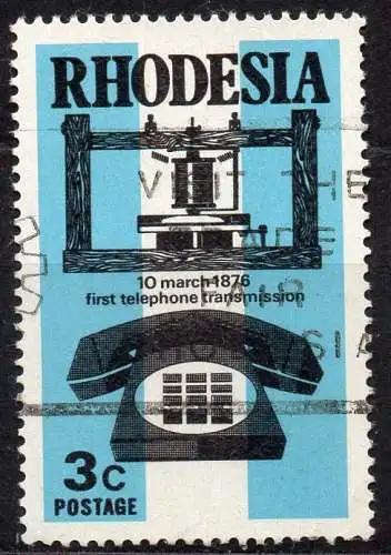 Rhodesien, Mi-Nr. 170 gest., 100 Jahre Telefon