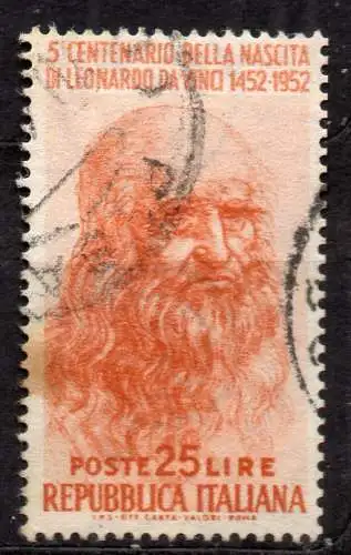 Italien, Mi-Nr. 860 gest., 500. Geburtstag von Leonardo da Vinci