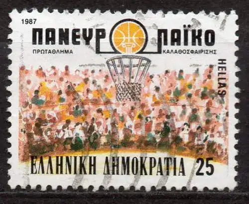 Griechenland, Mi-Nr. 1654 gest., Basketball-Europameisterschaft Athen