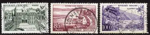 Frankreich, Mi-Nr. 1232 - 1234 gest., kompl., Landschaften