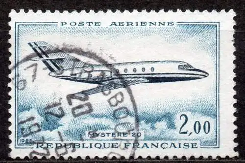 Frankreich, Mi-Nr. 1514 gest., Flugzeug "Mystère 20"