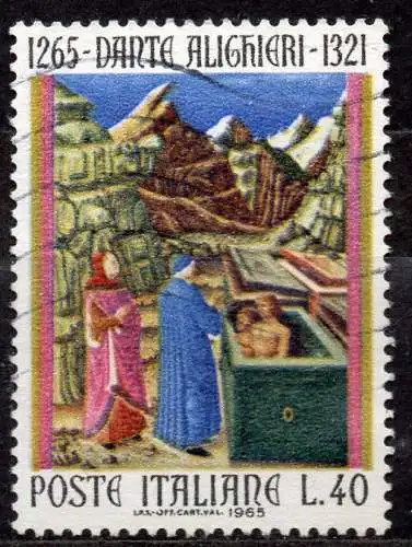 Italien, Mi-Nr. 1188 gest., 700. Geburtstag von Dante Alighieri