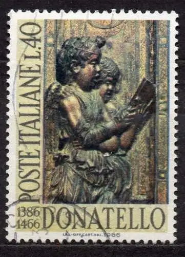 Italien, Mi-Nr. 1214 gest., 500. Todestag von Donatello