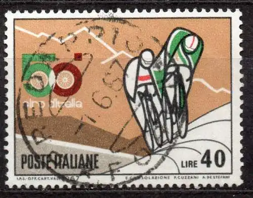 Italien, Mi-Nr. 1231 gest., Radrundfahrt "Giro d´Italia"