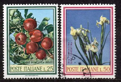 Italien, Mi-Nr. 1247 - 1248 gest., kompl., Flora