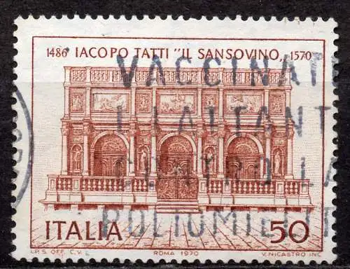 Italien, Mi-Nr. 1316 gest., 400. Todestag von Sansovino