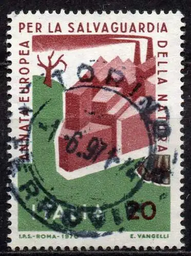 Italien, Mi-Nr. 1325 gest., Europäisches Naturschutzjahr