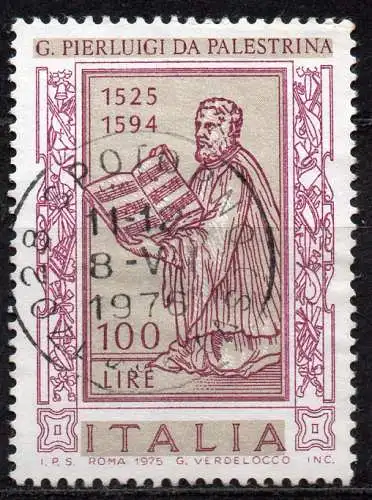 Italien, Mi-Nr. 1498 gest., 450. Geburtstag von Giovanni Pierluigi da Palestrina