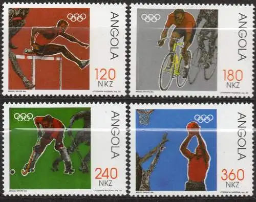 Angola, Mi-Nr. 897 - 900 **, kompl., Olympische Sommerspiele Barcelona 1992