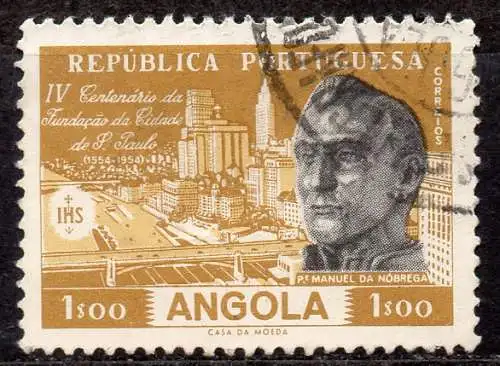 Angola, Mi-Nr. 389 gest., 400 Jahre Stadt Sao Paulo