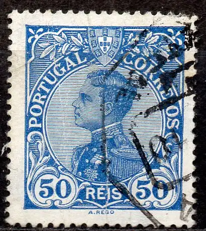 Portugal, Mi-Nr. 160 gest., König Manuell II.