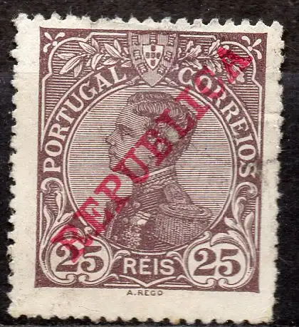 Portugal, Mi-Nr. 173 gest., König Manuell II.