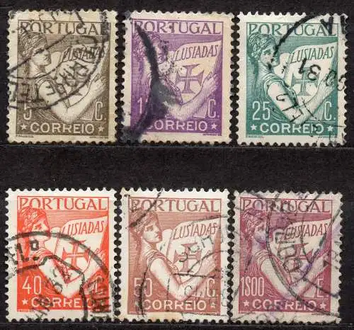 Portugal, Mi-Nr. 532, 534, 537, 540, 542 + 546 gest., Lusiaden