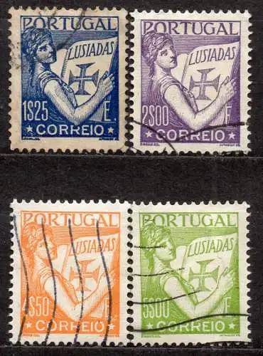 Portugal, Mi-Nr. 548, 550, 551 + 552 gest., Lusiaden