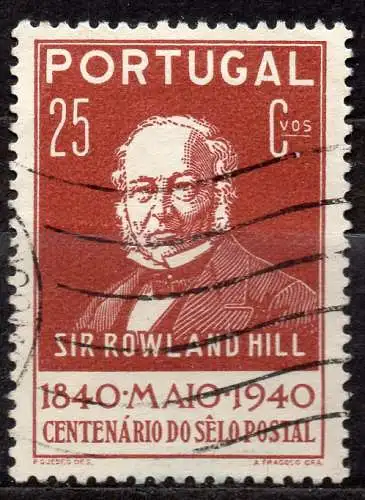 Portugal, Mi-Nr. 623 gest., 100 Jahre Briefmarken - Sie Rowland Hill