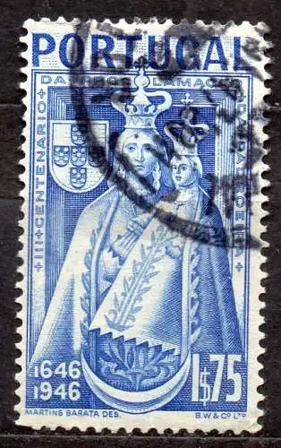 Portugal, Mi-Nr. 705 gest., 300 Jahre Mutter Gottes als Schutzpatronin Portugals