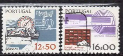 Portugal, Mi-Nr. 1593 + 1610 gest., Entwicklung der Arbeitsmittel