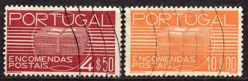 Portugal, Paketmarken Mi-Nr. 23 + 25 gest., Postpaket