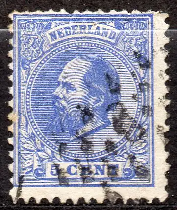 Niederlande, Mi-Nr. 19  D gest., König Willem III.