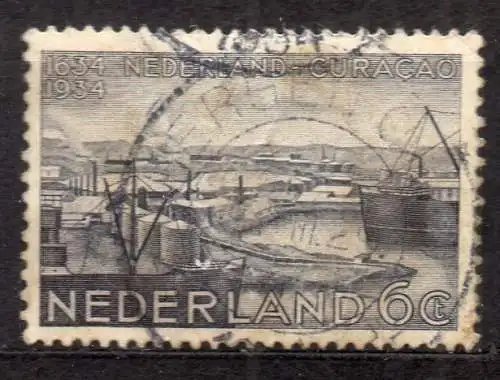 Niederlande, Mi-Nr. 274 gest., 300 Jahre Zugehörigkeit Curacaos zu den Niederlanden