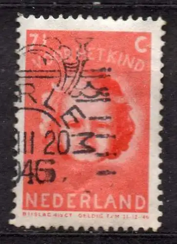 Niederlande, Mi-Nr. 447 gest., "Voor het Kind" 1945