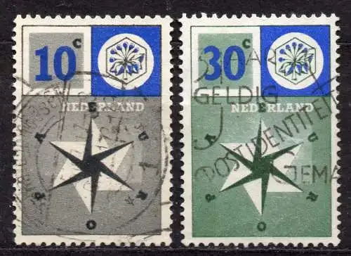 Niederlande, Mi-Nr. 704 - 705 gest., kompl., Europa