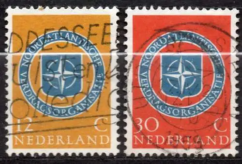 Niederlande, Mi-Nr. 728 - 729 gest., kompl., 10 Jahre NATO