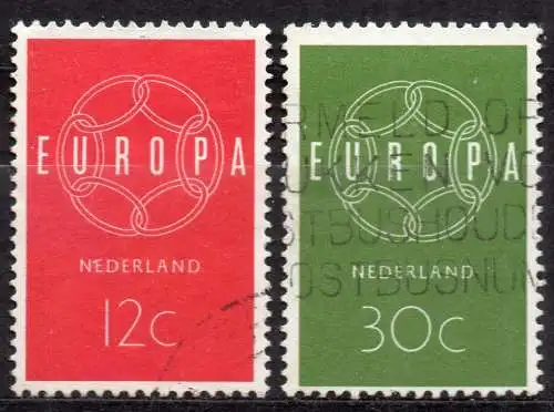 Niederlande, Mi-Nr. 735 - 736 gest., kompl., Europa