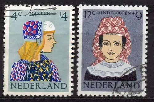 Niederlande, Mi-Nr. 755 + 758 gest., "Voor het Kind" 1960