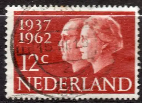 Niederlande, Mi-Nr. 772 gest., Silberhochzeit von Königin Juliana und Prinz Bernhard