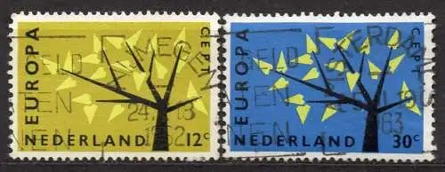 Niederlande, Mi-Nr. 782 - 783 gest., kompl., Europa