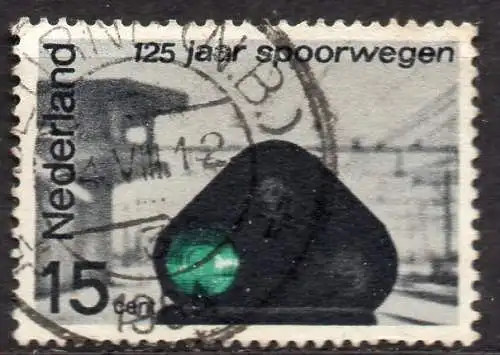 Niederlande, Mi-Nr. 824 gest., 125 Jahre Eisenbahn in den Niederlanden