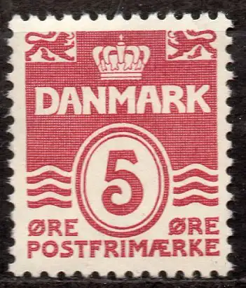 Dänemark, Mi-Nr. 244 **, Wellenlinien