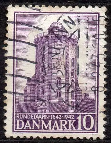 Dänemark, Mi-Nr. 278 gest., 300 Jahre astronomische und meteorologische Station im Runden Turm