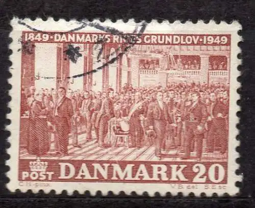 Dänemark, Mi-Nr. 319 gest., 100 Jahre Reichsverfassung