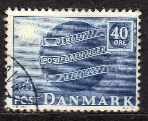 Dänemark, Mi-Nr. 320 gest., 75 Jahre Weltpostverein (UPU)