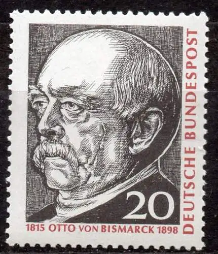 BRD, Mi-Nr. 463 **, Otto Fürst von Bismarck