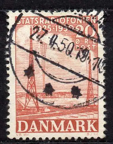 Dänemark, Mi-Nr. 321 gest., 25 Jahre Staatsrundfunk