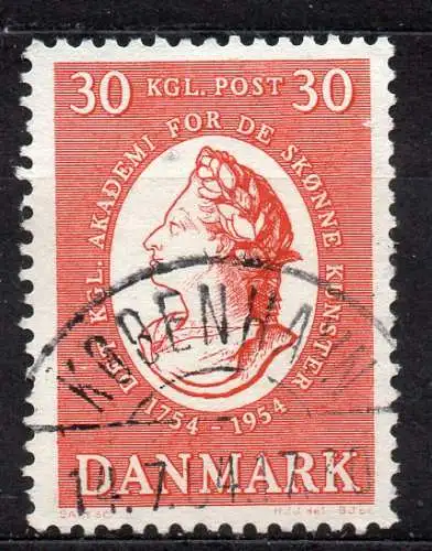 Dänemark, Mi-Nr. 352 gest., 200 Jahre Akademie der schönen Künste