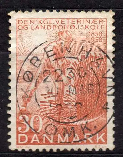 Dänemark, Mi-Nr. 369 gest., 100 Jahre Königliche Dänische Veterinär- u. Landwirtschaftshochschule