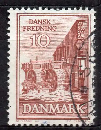 Dänemark, Mi-Nr. 404 x gest., 100 Jahre Abschaffung des Mühlenmonopols