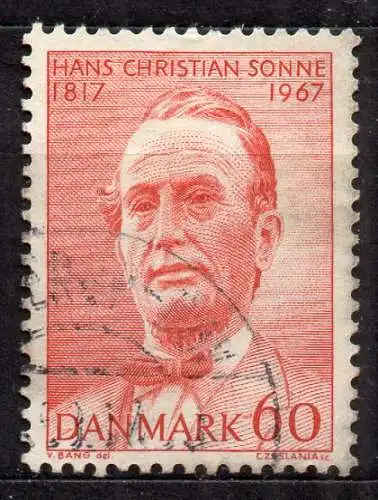 Dänemark, Mi-Nr. 464 gest., 150. Geburtstag von Hans Christian Sonne