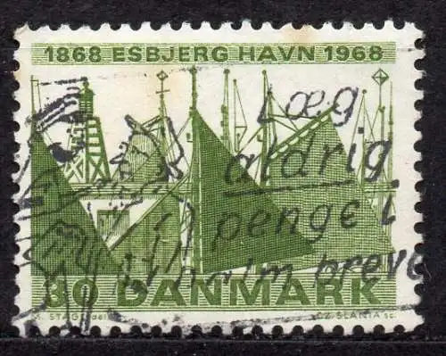 Dänemark, Mi-Nr. 467 gest., 100. Jahrestag der Grundsteinlegung zum Hafenbau in Esbjerg