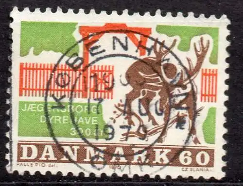 Dänemark, Mi-Nr. 495 gest., 300 Jahre Wildpark Jaegersborg