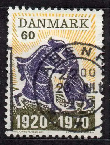 Dänemark, Mi-Nr. 497 gest., 50. Jahrestag der Vereinigung Nordschleswigs mit Dänemark