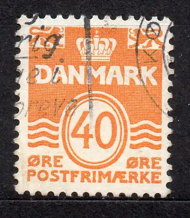 Dänemark, Mi-Nr. 512 gest., Wellenlinien