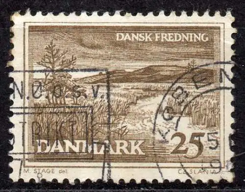 Dänemark, Mi-Nr. 425 x gest., Natur- und Denkmalschutz: Landschaft in Nordjütland