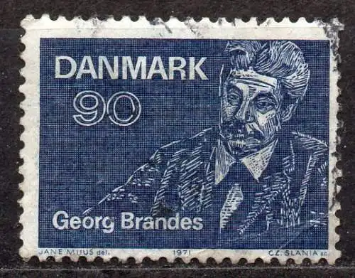Dänemark, Mi-Nr. 518 gest., 100. Jahrestag der ersten Vorlesungen von Georg Brandes