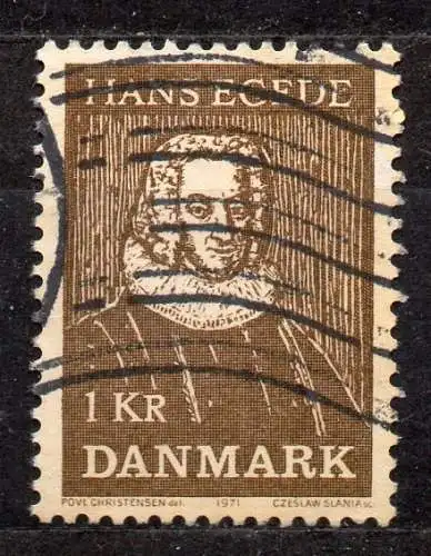 Dänemark, Mi-Nr. 511 gest., 250. Jahrestag der Landung von Hans Egede in Grönland