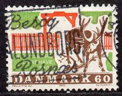 Dänemark, Mi-Nr. 495 gest., 300 Jahre Wildpark Jaegersborg